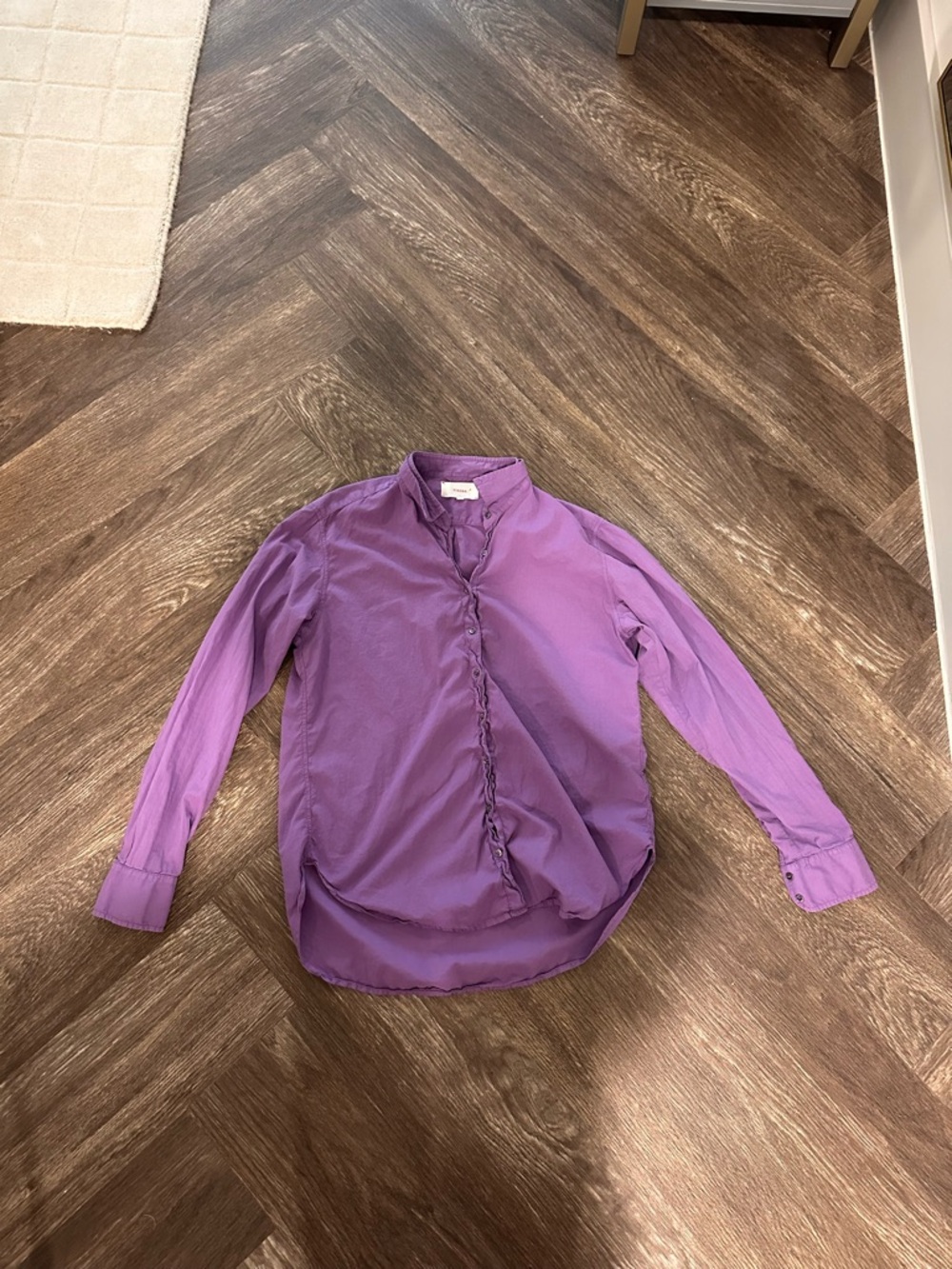 XiRENA Purple Button-Front Shirt